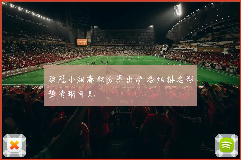 欧冠小组赛积分图出炉 各组排名形势清晰可见